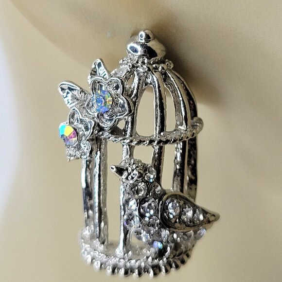 Birdcage Earrings Whimsy Earrings - Picture 3 of 10